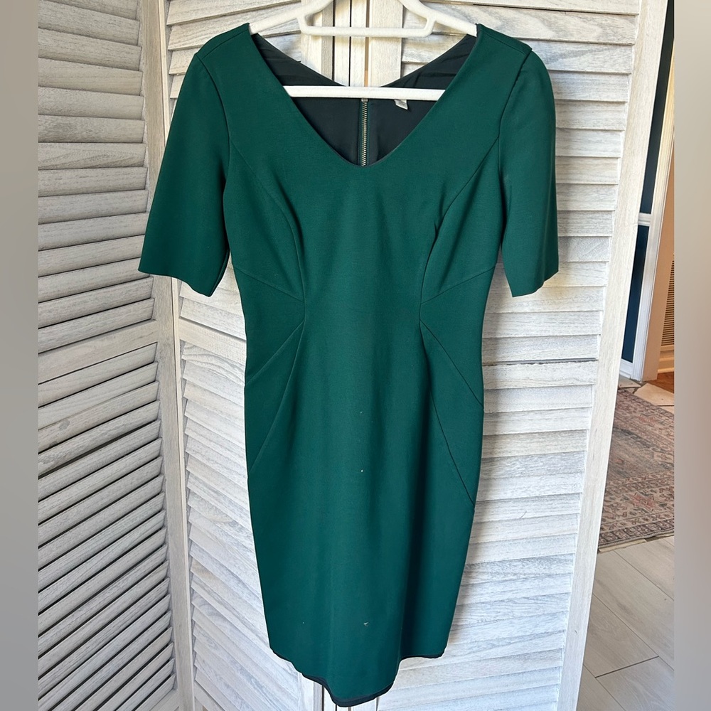 Halogen Deep Green Sheath Dress